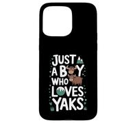 Just A Boy who loves YAKS T-Shirt Funny YAK Case for iPhone 15 Pro Max