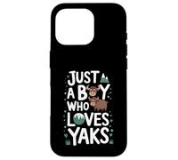 Just A Boy who loves YAKS T-Shirt Funny YAK Case for iPhone 16 Pro