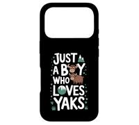 Just A Boy who loves YAKS T-Shirt Funny YAK Case for iPhone 17 Pro