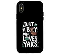 Just A Boy who loves YAKS T-Shirt Funny YAK Case for iPhone X/XS
