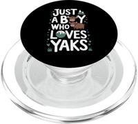 Just A Boy who loves YAKS T-Shirt Funny YAK PopSockets PopGrip for MagSafe