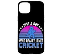 Just A Boy Who Really Loves Cricket Case for iPhone 15 Plus