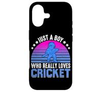 Just A Boy Who Really Loves Cricket Case for iPhone 17