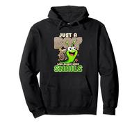 Just A Boy Who Really Loves Snails Pullover Hoodie