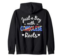 Just A Boy With Congolese Roots Congo Pride Boys Zip Hoodie