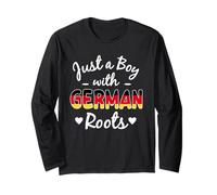 Just A Boy with German Roots Germany Pride Boys Long Sleeve T-Shirt
