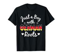 Just A Boy with German Roots Germany Pride Boys T-Shirt