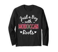 Just A Boy with Moroccan Roots Pride Morocco Man Long Sleeve T-Shirt