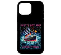 Just a Boys who loves RMS Titanic, Remembrance Titanic, Boys Case for iPhone 16 Pro Max