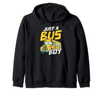 JUST A Bus BOY Bus Driver Pride Zip Hoodie