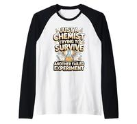 Just a Chemist Trying to Survive Another Experiment Raglan Baseball Tee