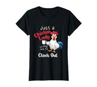 Just A Chicken Lady Trying Not to Clock Out Farm Owner T-Shirt