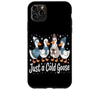 Just A Cold Goose Winter Animal Humor Snow Nature Bird Love Case for iPhone 11 Pro Max