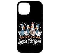 Just A Cold Goose Winter Animal Humor Snow Nature Bird Love Case for iPhone 12 mini