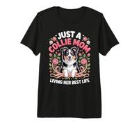 Just a Collie Mom Living Her Best Life Herding Dog Premium T-Shirt
