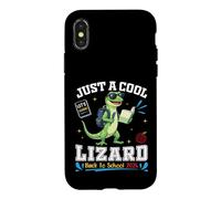 Just A Cool Lizard Back To School 2026 Student Learning Fun Case for iPhone X/XS