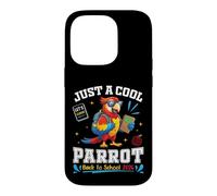 Just A Cool Parrot Back To School 2026 Student Learning Fun Case for iPhone 14 Pro