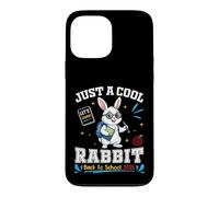 Just A Cool Rabbit Back To School 2026 Student Learning Fun Case for iPhone 13 Pro Max