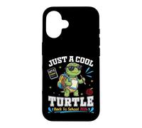 Just A Cool Turtle Back To School 2026 Student Learning Fun Case for iPhone 16