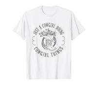 Just A Cowgirl Doing Cowgirl Things Country Western T-Shirt