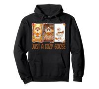 Just a Cozy Goose Fall Vibes for Animal Lovers at Pullover Hoodie