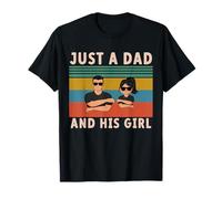 Just A Dad And His Girl Daddy Father's Day 2025 T-Shirt