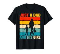 Just A Dad And His Girl Daddy Father's Day Proud Family Kids T-Shirt