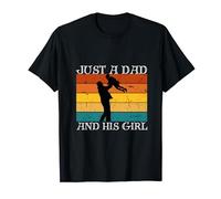 Just A Dad And His Girl Father's Day Proud Family Kids Lover T-Shirt