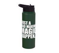 Just a Dad Making Magic Happen - Super Dad Stainless Steel Insulated Water Bottle