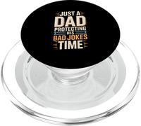 Just A Dad Protecting His Bad Jokes Time For Fathers Day PopSockets PopGrip for MagSafe