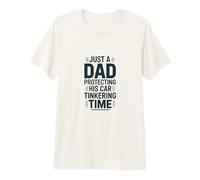 Just A Dad Protecting His Car Tinkering Time Premium T-Shirt