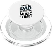Just A Dad Protecting His Music Time PopSockets PopGrip for MagSafe