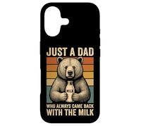 Just A Dad Who Always Came Back Cute Bear Retro Father's day Case for iPhone 17
