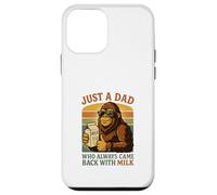 Just a Dad Who Always Came Back With Milk Funny Bigfoot Case for iPhone 12 mini
