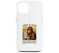 Just a Dad Who Always Came Back With Milk Funny Bigfoot Case for iPhone 13
