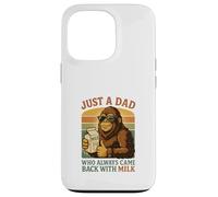 Just a Dad Who Always Came Back With Milk Funny Bigfoot Case for iPhone 13 Pro
