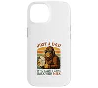 Just a Dad Who Always Came Back With Milk Funny Bigfoot Case for iPhone 14