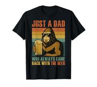 Just A Dad Who Always Came Back With The Beer Retro Bigfoot T-Shirt