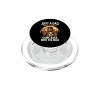 Just A Dad Who Always Came Back with The Milk Bigfoot Papa PopSockets PopGrip for MagSafe