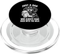 Just A Dad Who Always Came Back With The Milk Dachshund Dad PopSockets PopGrip for MagSafe