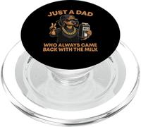Just A Dad Who Always Came Back With The Milk Dachshund Dad PopSockets PopGrip for MagSafe
