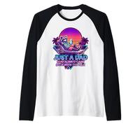 Just a Dad Who Always Came Back with The Milk Father's Day Raglan Baseball Tee