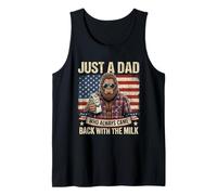 Just a Dad Who Always Came Back with The Milk Father's Day Tank Top