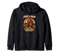 Just a Dad Who Always Came Back With the Milk Funny Bigfoot Zip Hoodie