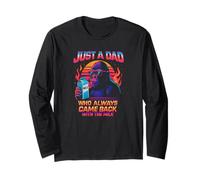 Just A Dad Who Always Came Back With The Milk Long Sleeve T-Shirt