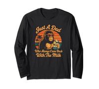 Just A Dad Who Always Came Back With The Milk Long Sleeve T-Shirt