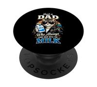 Just A Dad Who Always Came Back with The Milk, Papa Cat Dad PopSockets Adhesive PopGrip