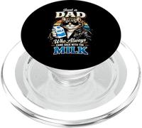 Just A Dad Who Always Came Back with The Milk, Papa Cat Dad PopSockets PopGrip for MagSafe
