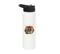 Just A Dad Who Always Came Back with The Milk Raccoon Papa Stainless Steel Insulated Water Bottle