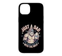 Just a Dad Who Always Came Back With The Milk Sasquatch Papa Case for iPhone 14 Plus